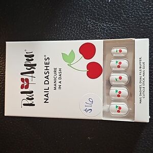 Red Aspen Nail Dashes Cherry on top